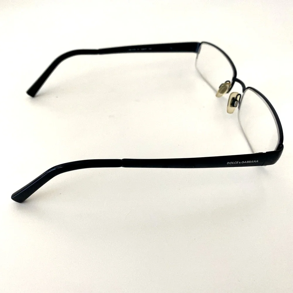 Dolce & Gabbana Eyeglasses Rectangular Half Rim Black DG 1110 01 52 17 135